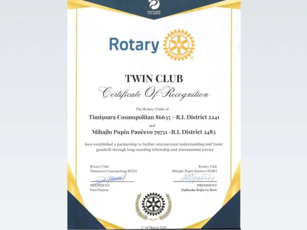 Bratimljenje đ€âïžđ€ Twinning agreement Sa radoĆĄÄu saopĆĄtavamo da se naĆĄ klub 2.âŠ